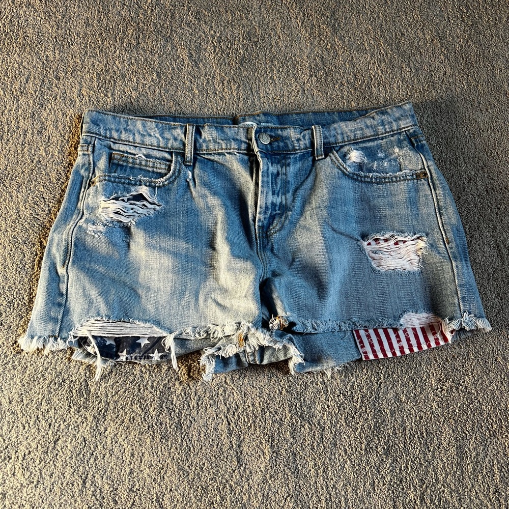Old Navy Red, White & Blue 2inch Boyfriend Shorts
